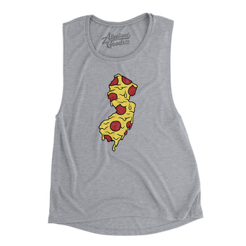 New Jersey Pizza State Women's Flowey Scoopneck Muscle Tank-Allegiant Goods Co. Vintage Sports Apparel