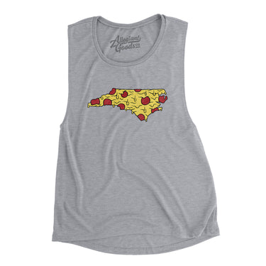 North Carolina Pizza State Women's Flowey Scoopneck Muscle Tank-Allegiant Goods Co. Vintage Sports Apparel