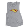 North Carolina Pizza State Women's Flowey Scoopneck Muscle Tank-Athletic Heather-Allegiant Goods Co. Vintage Sports Apparel