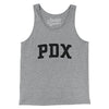 Pdx Varsity Men/Unisex Tank Top-Athletic Heather-Allegiant Goods Co. Vintage Sports Apparel