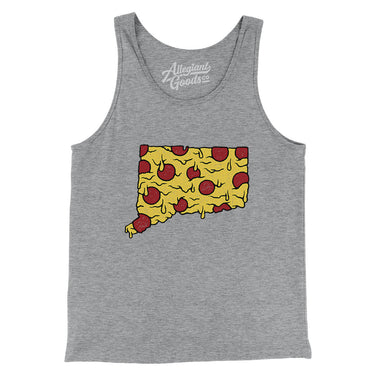 Connecticut Pizza State Men/Unisex Tank Top-Allegiant Goods Co. Vintage Sports Apparel