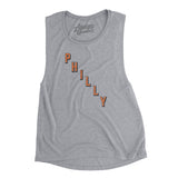 Philly Hockey Jersey Women's Flowey Scoopneck Muscle Tank-Allegiant Goods Co. Vintage Sports Apparel