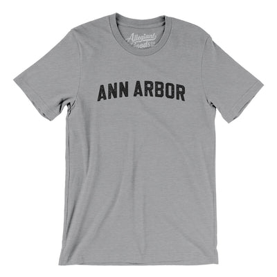 Ann Arbor Varsity Men/Unisex T-Shirt-Athletic Heather-Allegiant Goods Co. Vintage Sports Apparel