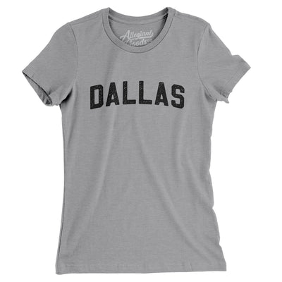 Dallas Varsity Women's T-Shirt-Athletic Heather-Allegiant Goods Co. Vintage Sports Apparel