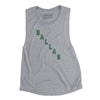 Dallas Hockey Jersey Women's Flowey Scoopneck Muscle Tank-Athletic Heather-Allegiant Goods Co. Vintage Sports Apparel