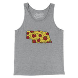 Nebraska Pizza State Men/Unisex Tank Top-Allegiant Goods Co. Vintage Sports Apparel