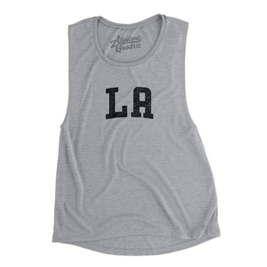L.a. Varsity Women's Flowey Scoopneck Muscle Tank-Allegiant Goods Co. Vintage Sports Apparel
