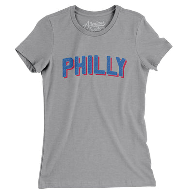 Philly Varsity Women's T-Shirt-Athletic Heather-Allegiant Goods Co. Vintage Sports Apparel