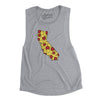 California Pizza State Women's Flowey Scoopneck Muscle Tank-Athletic Heather-Allegiant Goods Co. Vintage Sports Apparel