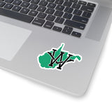 West Virginia Home State Sticker (Green & Black)-Allegiant Goods Co. Vintage Sports Apparel
