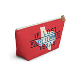 If Lost Return to Texas Accessory Bag-Allegiant Goods Co. Vintage Sports Apparel