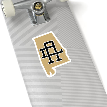 Alabama Home State Sticker (Black & Gold)-Allegiant Goods Co. Vintage Sports Apparel
