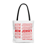 New Jersey Retro Thank You Tote Bag-Allegiant Goods Co. Vintage Sports Apparel