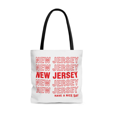 New Jersey Retro Thank You Tote Bag-Large-Allegiant Goods Co. Vintage Sports Apparel