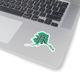 Alaska Home State Sticker (Green & Forest Green)-Allegiant Goods Co. Vintage Sports Apparel
