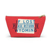 If Lost Return to Wyoming Accessory Bag-Small-Allegiant Goods Co. Vintage Sports Apparel