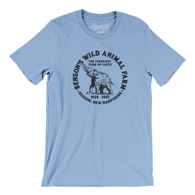 Benson’s Wild Animal Farm Men/Unisex T-Shirt-Baby Blue-Allegiant Goods Co. Vintage Sports Apparel