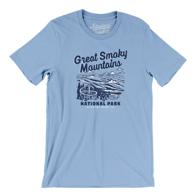 Great Smoky Mountains National Park Men/Unisex T-Shirt-Baby Blue-Allegiant Goods Co. Vintage Sports Apparel