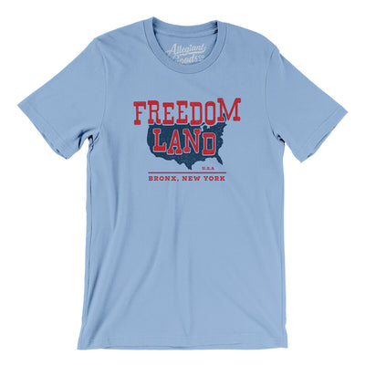 Freedomland Usa Men/Unisex T-Shirt-Baby Blue-Allegiant Goods Co. Vintage Sports Apparel