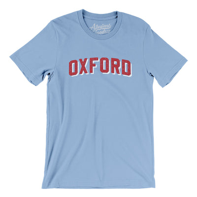 Oxford Varsity Men/Unisex T-Shirt-Baby Blue-Allegiant Goods Co. Vintage Sports Apparel