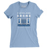 Cleveland Arena Women's T-Shirt-Baby Blue-Allegiant Goods Co. Vintage Sports Apparel
