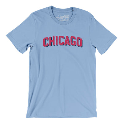 Chicago Varsity Men/Unisex T-Shirt-Baby Blue-Allegiant Goods Co. Vintage Sports Apparel
