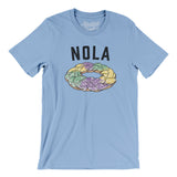 New Orleans King Cake Men/Unisex T-Shirt-Baby Blue-Allegiant Goods Co. Vintage Sports Apparel