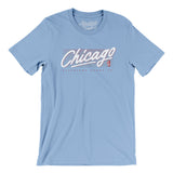 Chicago Retro Men/Unisex T-Shirt-Baby Blue-Allegiant Goods Co. Vintage Sports Apparel