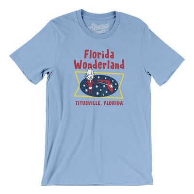 Florida Wonderland Men/Unisex T-Shirt-Baby Blue-Allegiant Goods Co. Vintage Sports Apparel