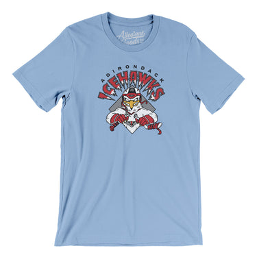 Adirondack Icehawks Men/Unisex T-Shirt-Allegiant Goods Co. Vintage Sports Apparel