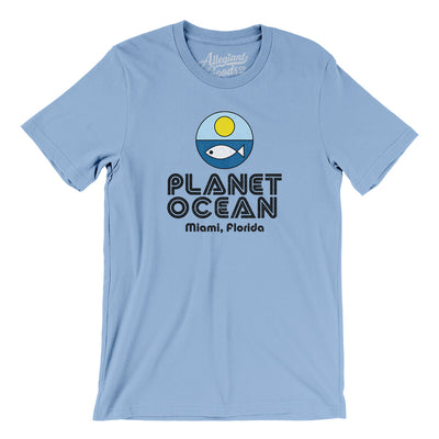 Planet Ocean Museum Men/Unisex T-Shirt-Baby Blue-Allegiant Goods Co. Vintage Sports Apparel