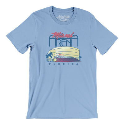 Miami Arena Men/Unisex T-Shirt-Baby Blue-Allegiant Goods Co. Vintage Sports Apparel