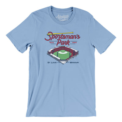 Sportsmans Park St. Louis Men/Unisex T-Shirt-Baby Blue-Allegiant Goods Co. Vintage Sports Apparel