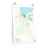 Hilo Hawaii City Street Map Poster-20″ × 30″-Allegiant Goods Co. Vintage Sports Apparel