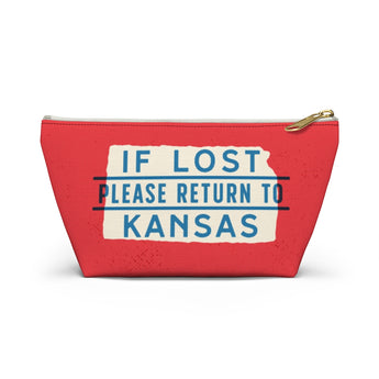 If Lost Return to Kansas Accessory Bag-Allegiant Goods Co. Vintage Sports Apparel