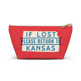 If Lost Return to Kansas Accessory Bag-Allegiant Goods Co. Vintage Sports Apparel