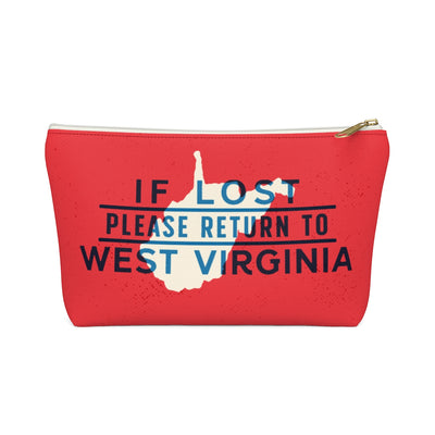 If Lost Return to West Virginia Accessory Bag-Small-Allegiant Goods Co. Vintage Sports Apparel
