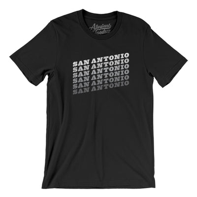 San Antonio Vintage Repeat Men/Unisex T-Shirt-Black-Allegiant Goods Co. Vintage Sports Apparel