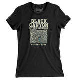 Black Canyon Of The Gunnison National Park Women's T-Shirt-Black-Allegiant Goods Co. Vintage Sports Apparel