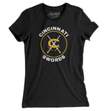 Cincinnati Swords Hockey Women's T-Shirt-Allegiant Goods Co. Vintage Sports Apparel