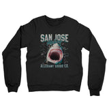 San Jose Hockey Throwback Mascot Midweight French Terry Crewneck Sweatshirt-Allegiant Goods Co. Vintage Sports Apparel