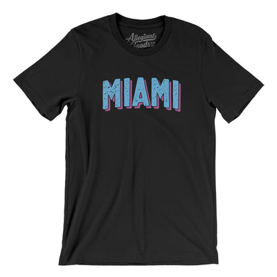 Miami Varsity Men/Unisex T-Shirt-Black-Allegiant Goods Co. Vintage Sports Apparel