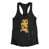 Mississippi Pizza State Women's Racerback Tank-Allegiant Goods Co. Vintage Sports Apparel