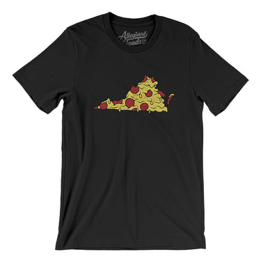 Virginia Pizza State Men/Unisex T-Shirt-Allegiant Goods Co. Vintage Sports Apparel