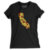 California Pizza State Women's T-Shirt-Black-Allegiant Goods Co. Vintage Sports Apparel