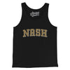 Nash Varsity Men/Unisex Tank Top-Black-Allegiant Goods Co. Vintage Sports Apparel