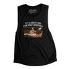 It’s A Great Day For Some Baseball Women's Flowey Scoopneck Muscle Tank-Black-Allegiant Goods Co. Vintage Sports Apparel
