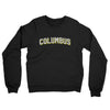 Columbus Varsity Midweight French Terry Crewneck Sweatshirt-Black-Allegiant Goods Co. Vintage Sports Apparel