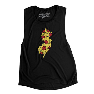 New Jersey Pizza State Women's Flowey Scoopneck Muscle Tank-Allegiant Goods Co. Vintage Sports Apparel
