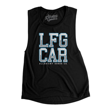 Lfg Car Women's Flowey Scoopneck Muscle Tank-Allegiant Goods Co. Vintage Sports Apparel
